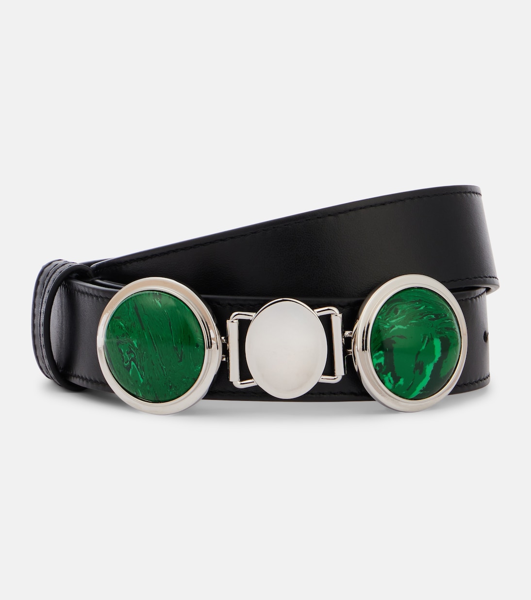 Ceinture Grange Malachite en cuir à ornements | Gabriela Hearst