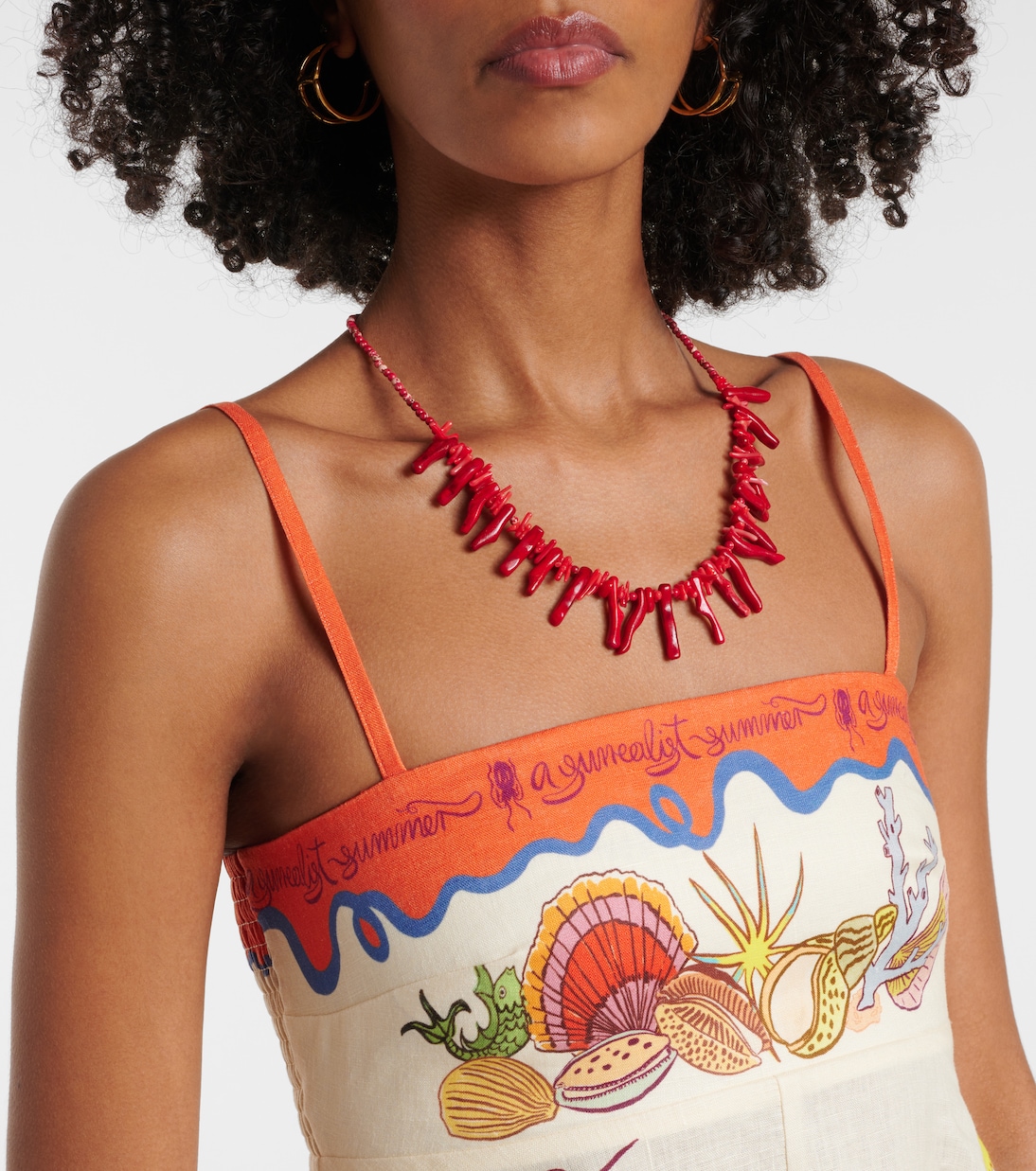 Maxikleid Surrealist aus Leinen | Alémais