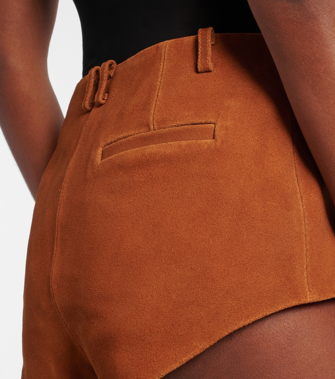 Shorts in suede a vita alta | Self-Portrait