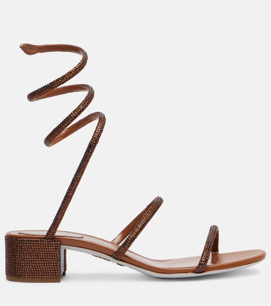 Sandalen Cleo 40 aus Satin mit Kristallen | Rene Caovilla