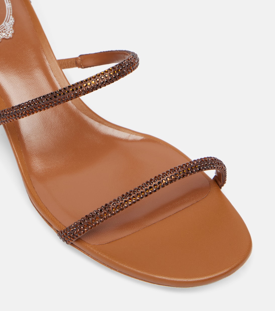Sandalen Cleo 40 aus Satin mit Kristallen | Rene Caovilla