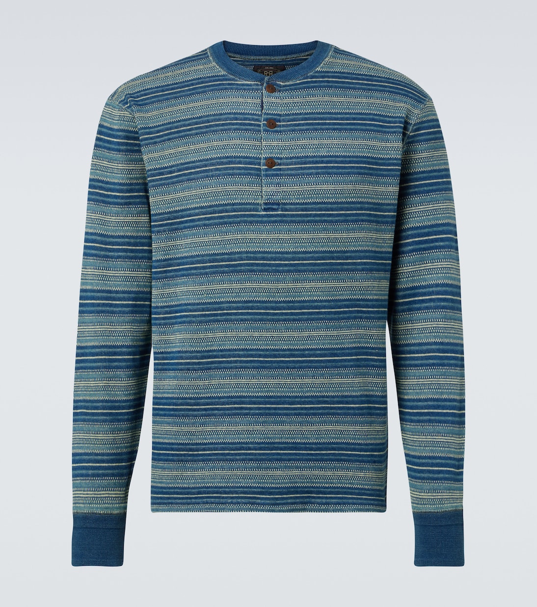 Henley-Hemd aus Baumwoll-Jacquard | RRL
