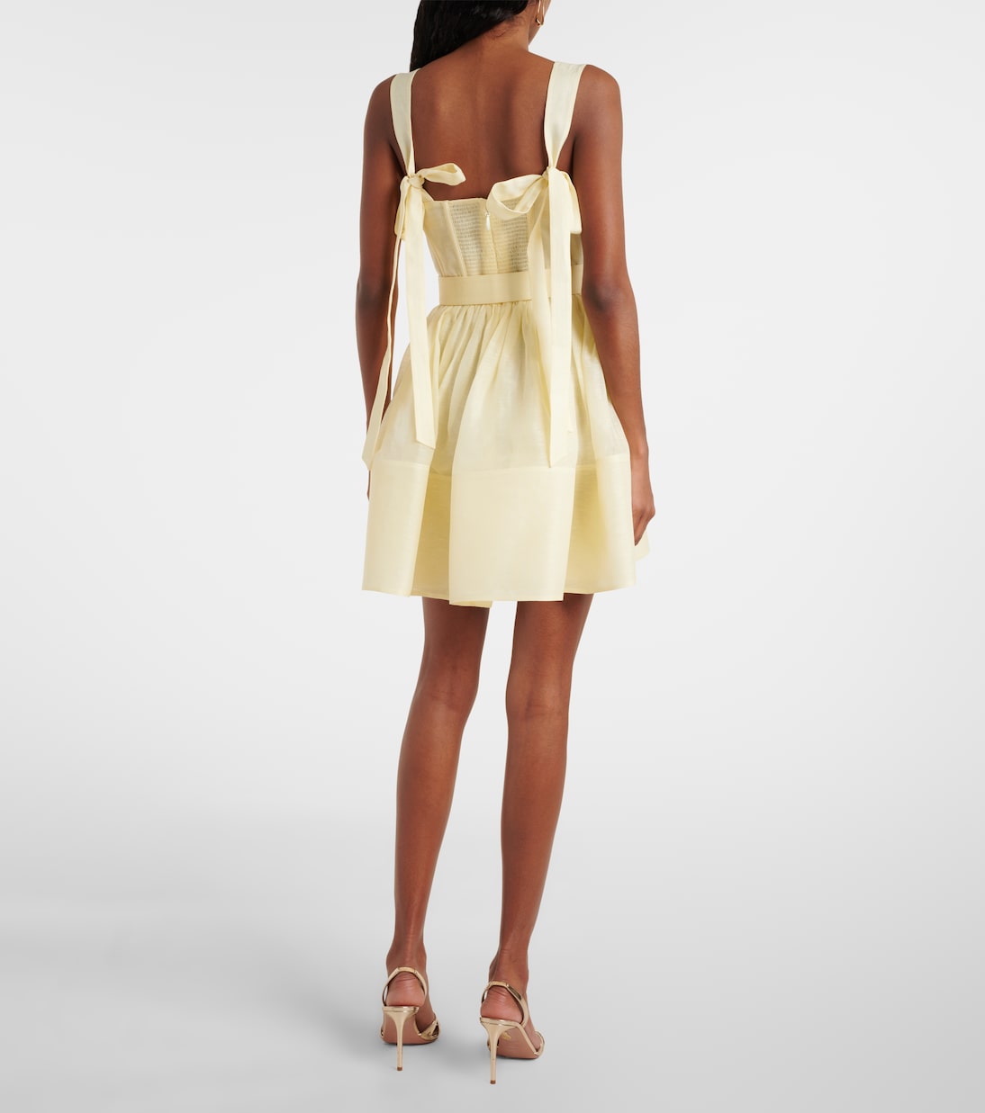 Dawning linen and silk minidress | Zimmermann