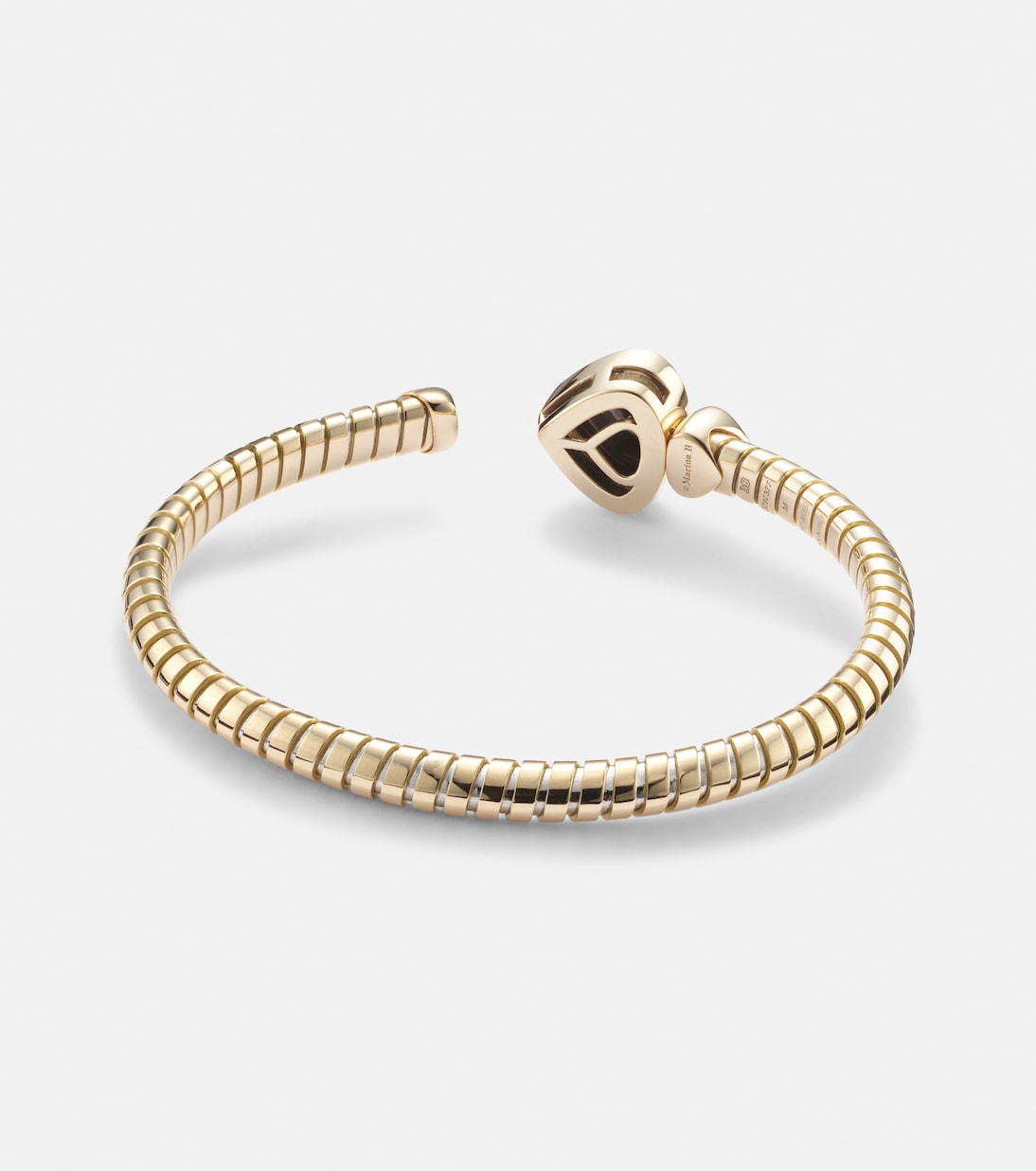 Trisolina Bypass 18kt gold bracelet with topaz and diamonds | Marina B