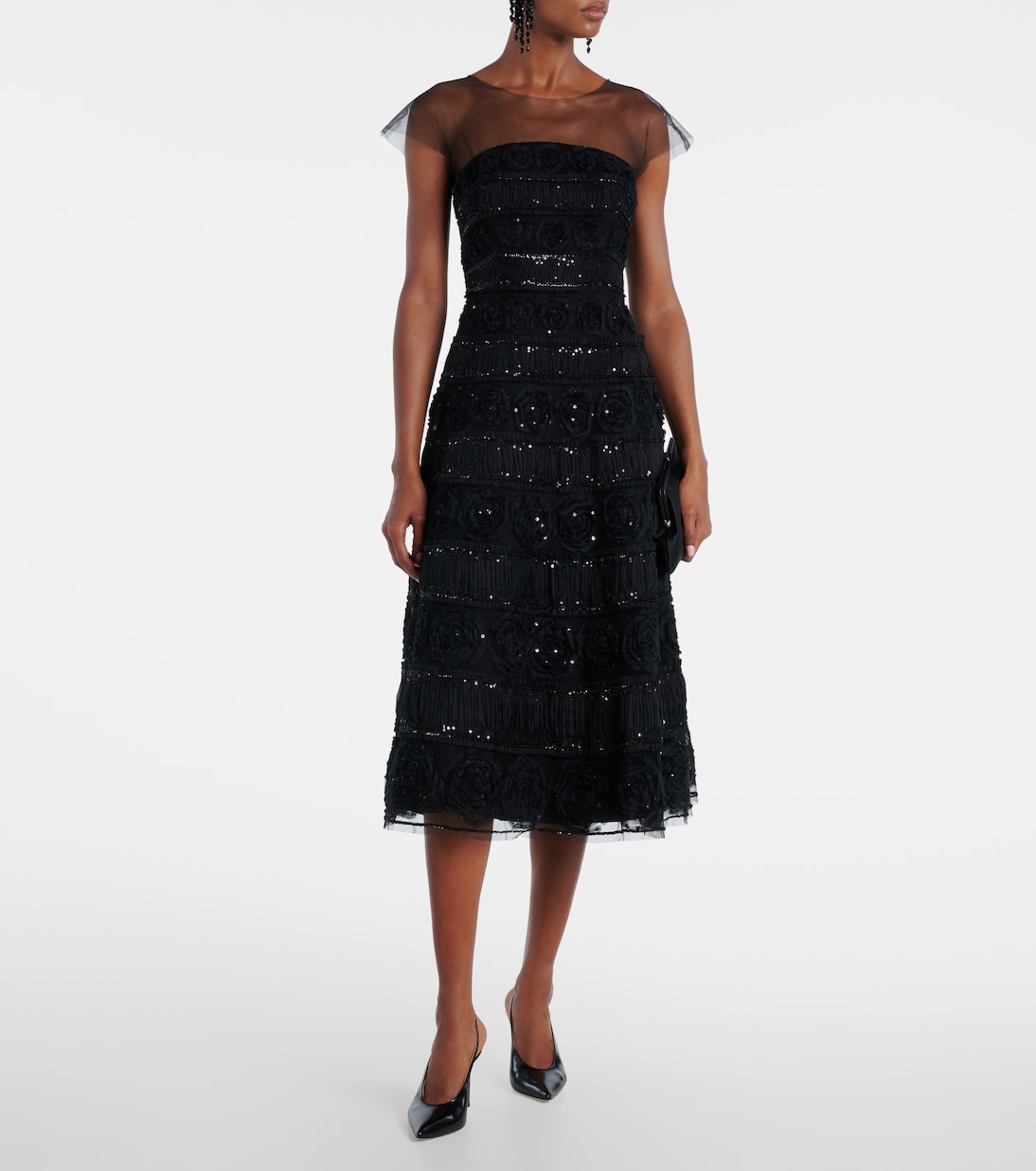 Robe mit Pailletten  | Carolina Herrera