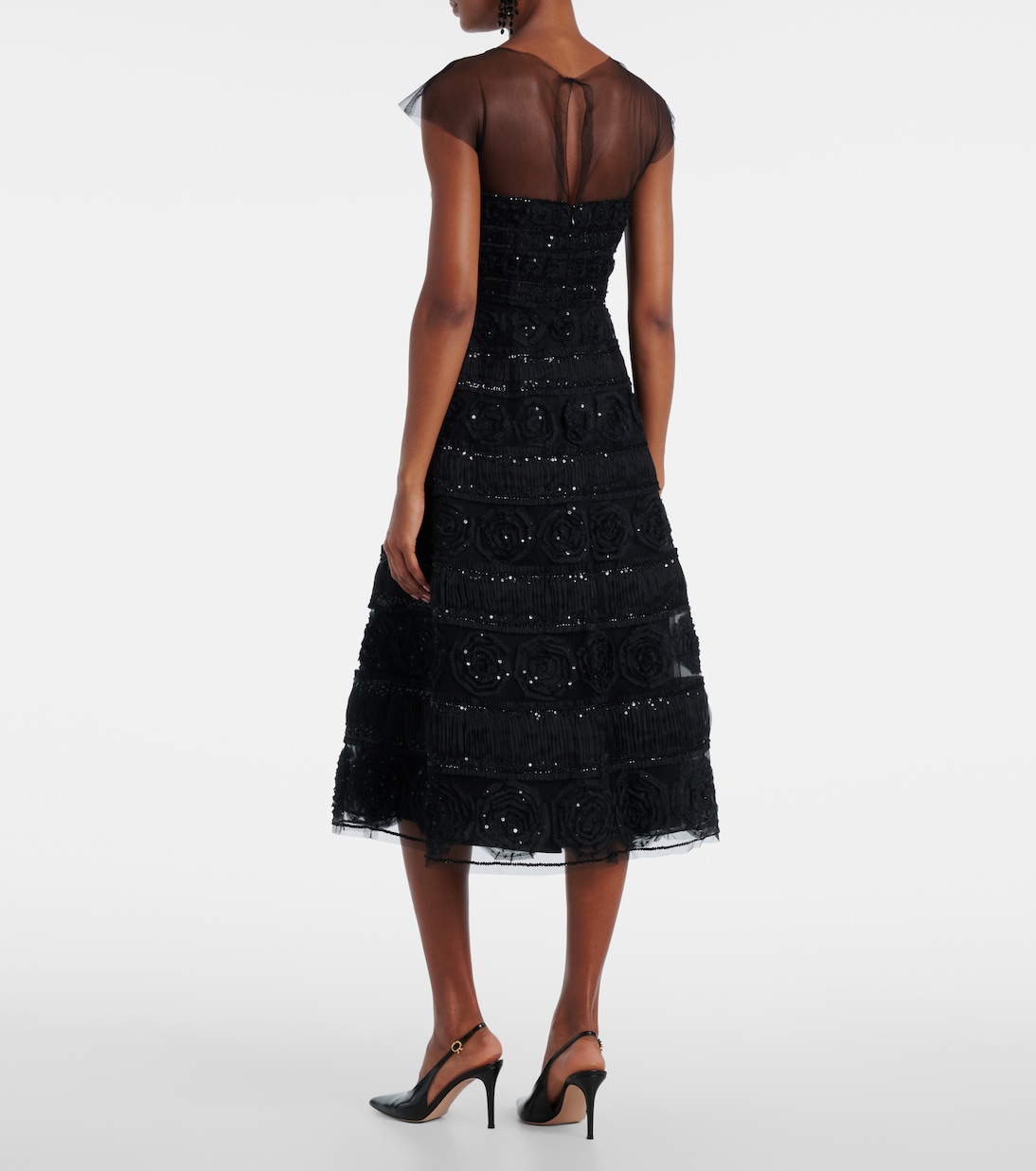 Robe mit Pailletten  | Carolina Herrera