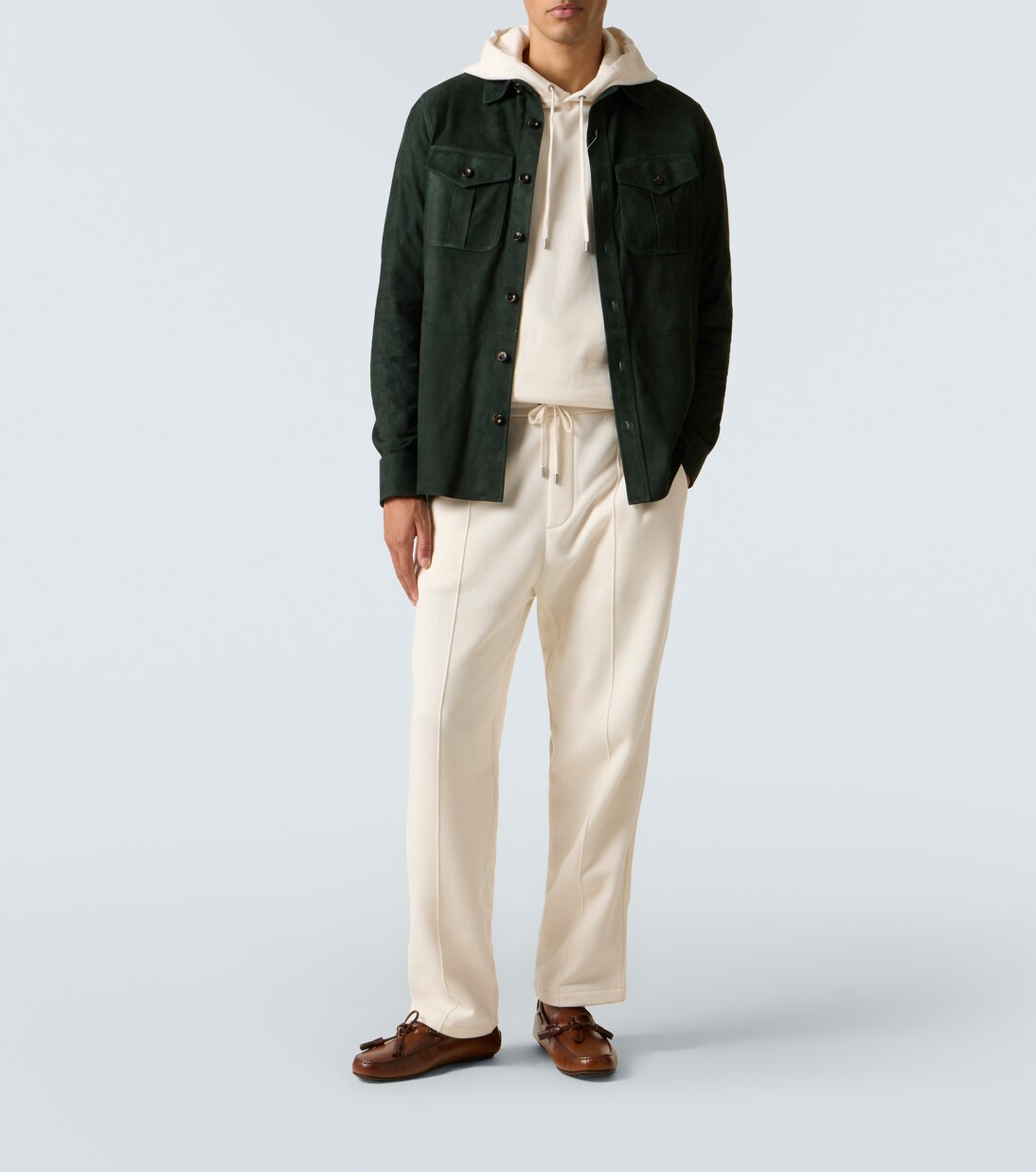 Cotton and cashmere straight pants | Ralph Lauren Purple Label