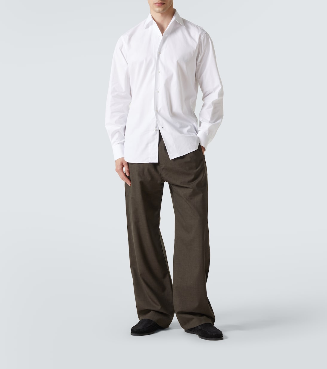 Camisa de popelín de algodón | Saman Amel