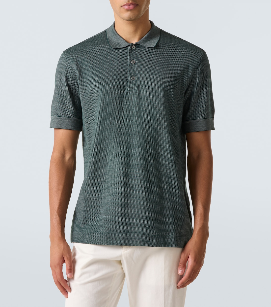 Cotton and silk polo shirt | Zegna
