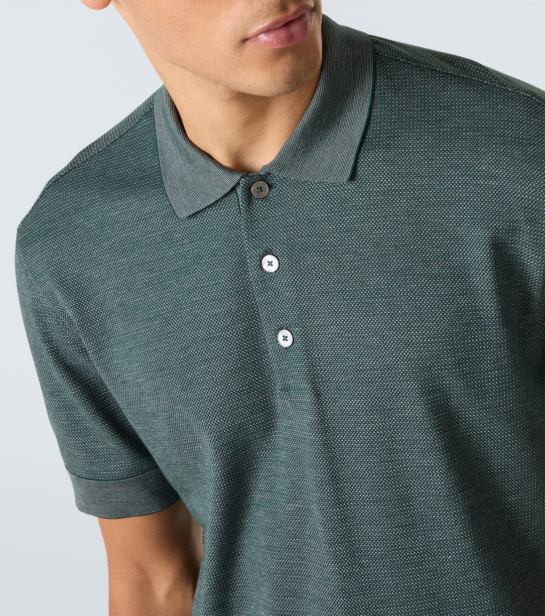 Cotton and silk polo shirt | Zegna