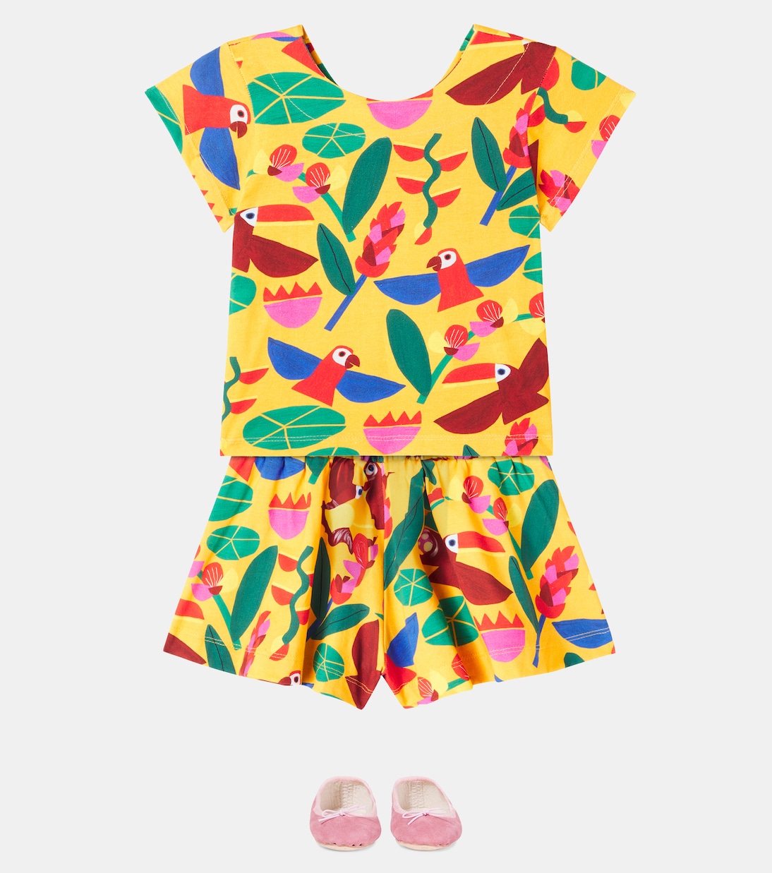 Set aus T-Shirt und Shorts aus Baumwoll-Jersey | Fábula