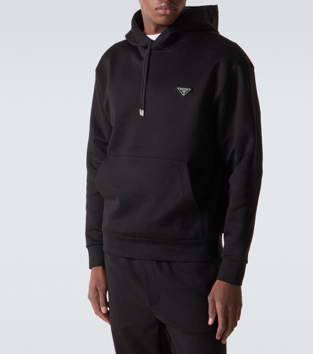 Sudadera de jersey en mezcla de algodón con logo | Prada