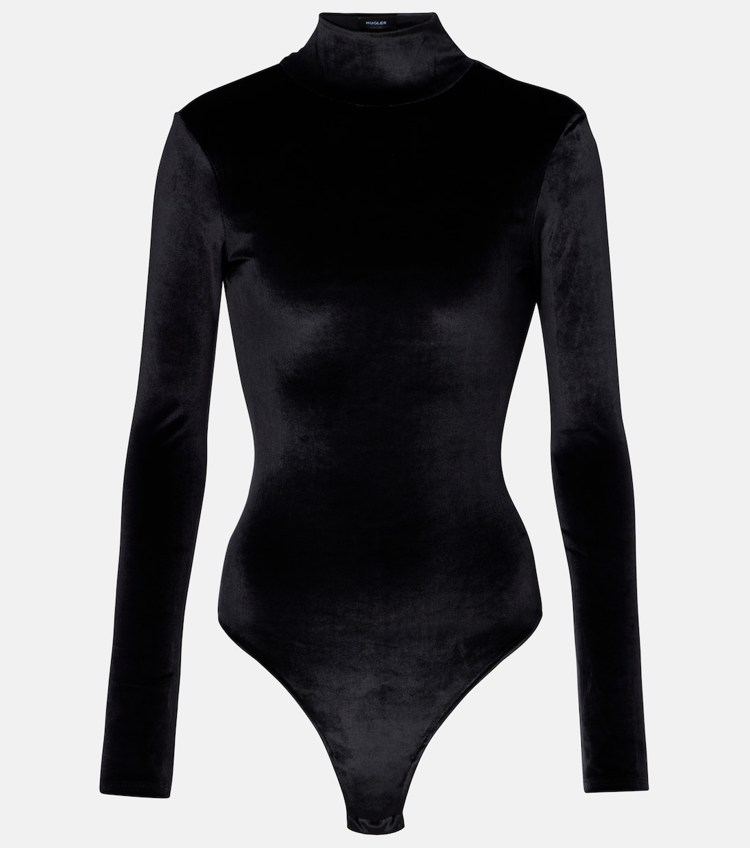 Turtleneck velvet bodysuit | Mugler