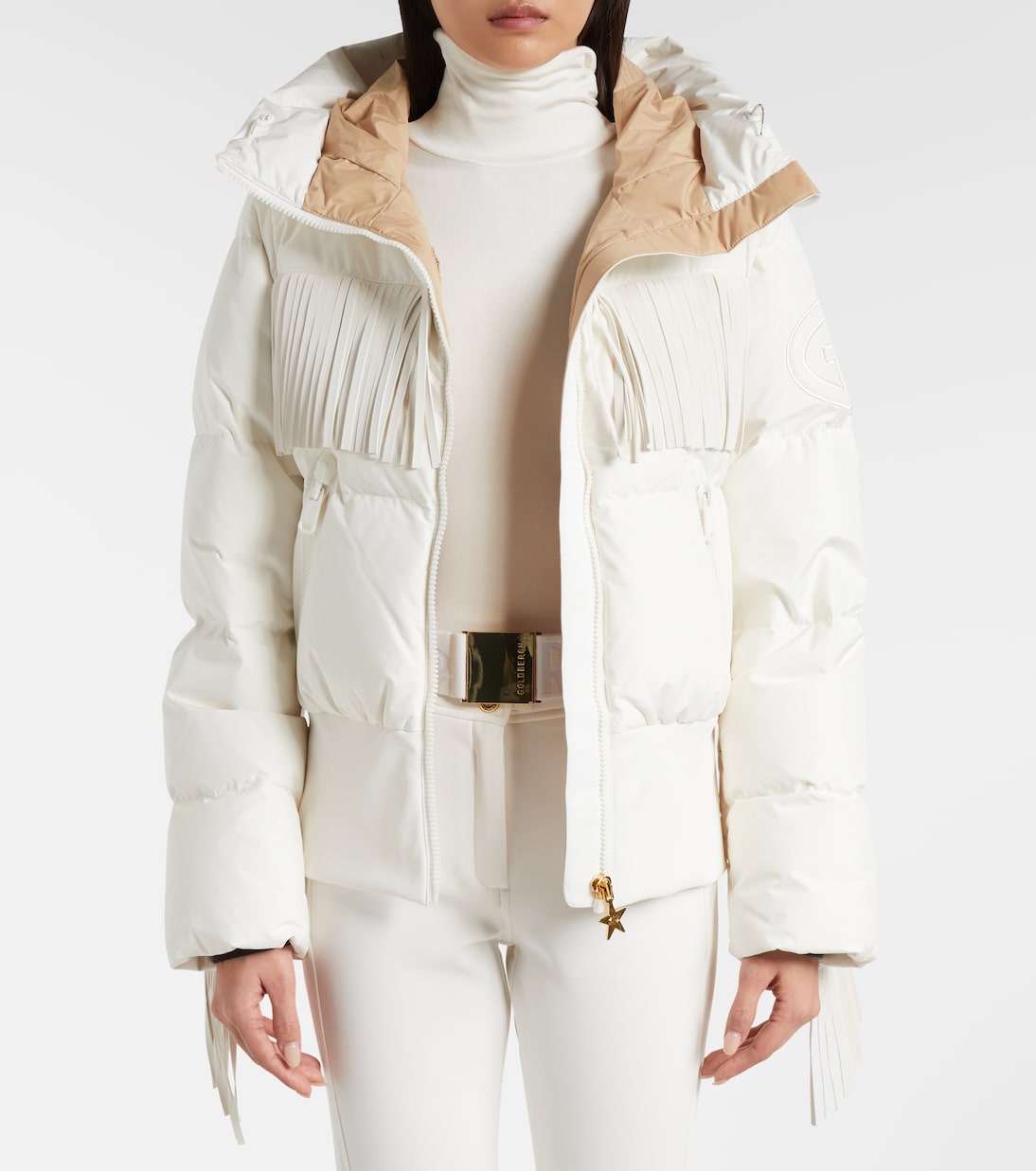 Marna fringed down ski jacket | Goldbergh