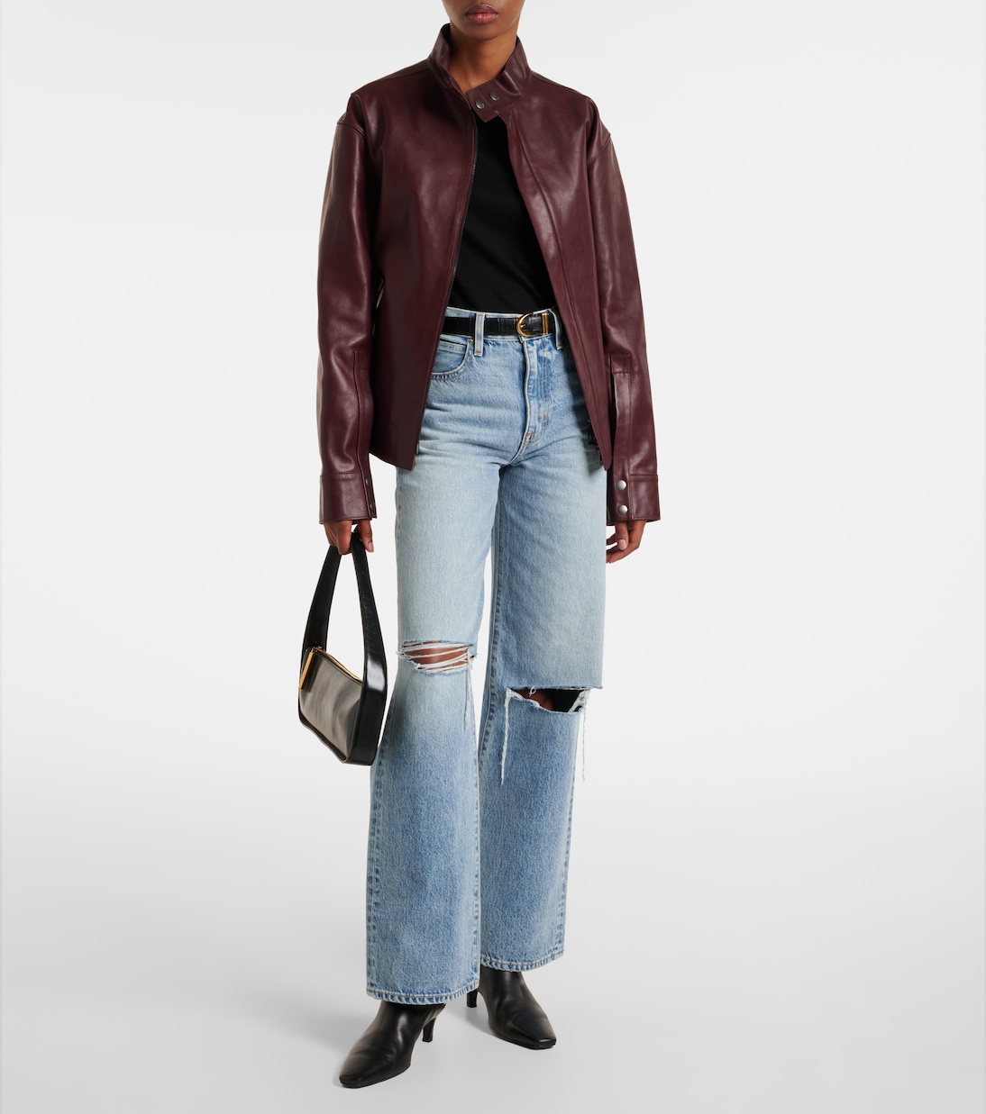 Jeans Grace a gamba larga e vita media | Slvrlake