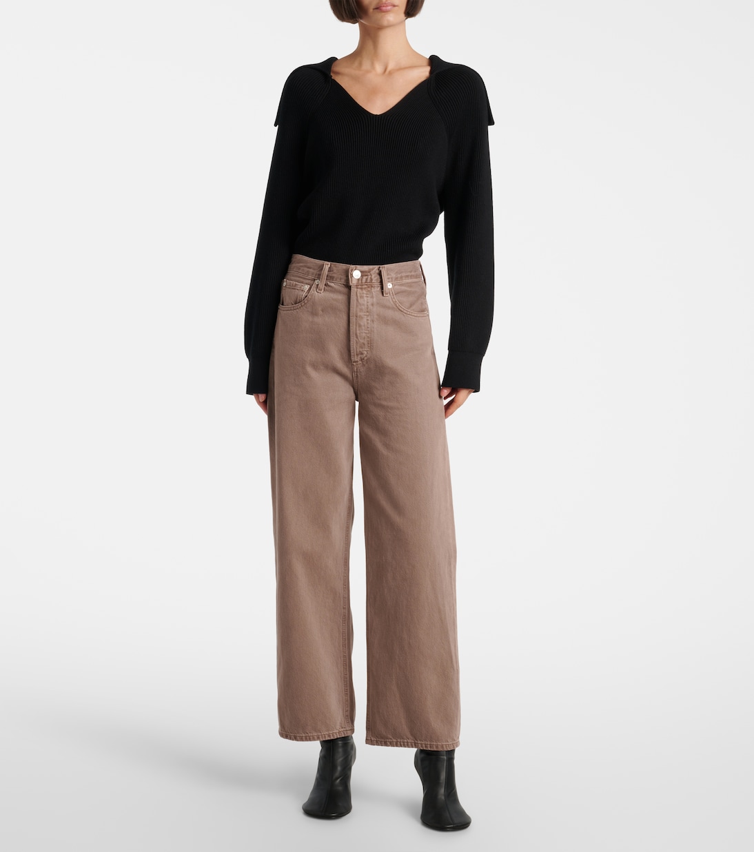 High-rise wide-leg jeans | Agolde