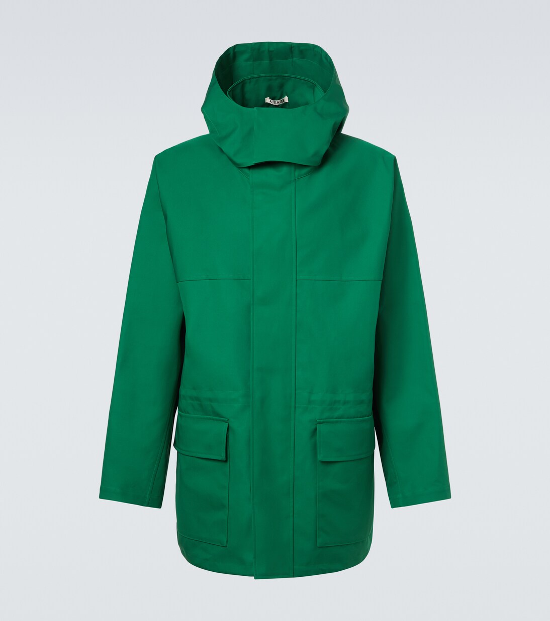 Hooded cotton gabardine jacket | Auralee