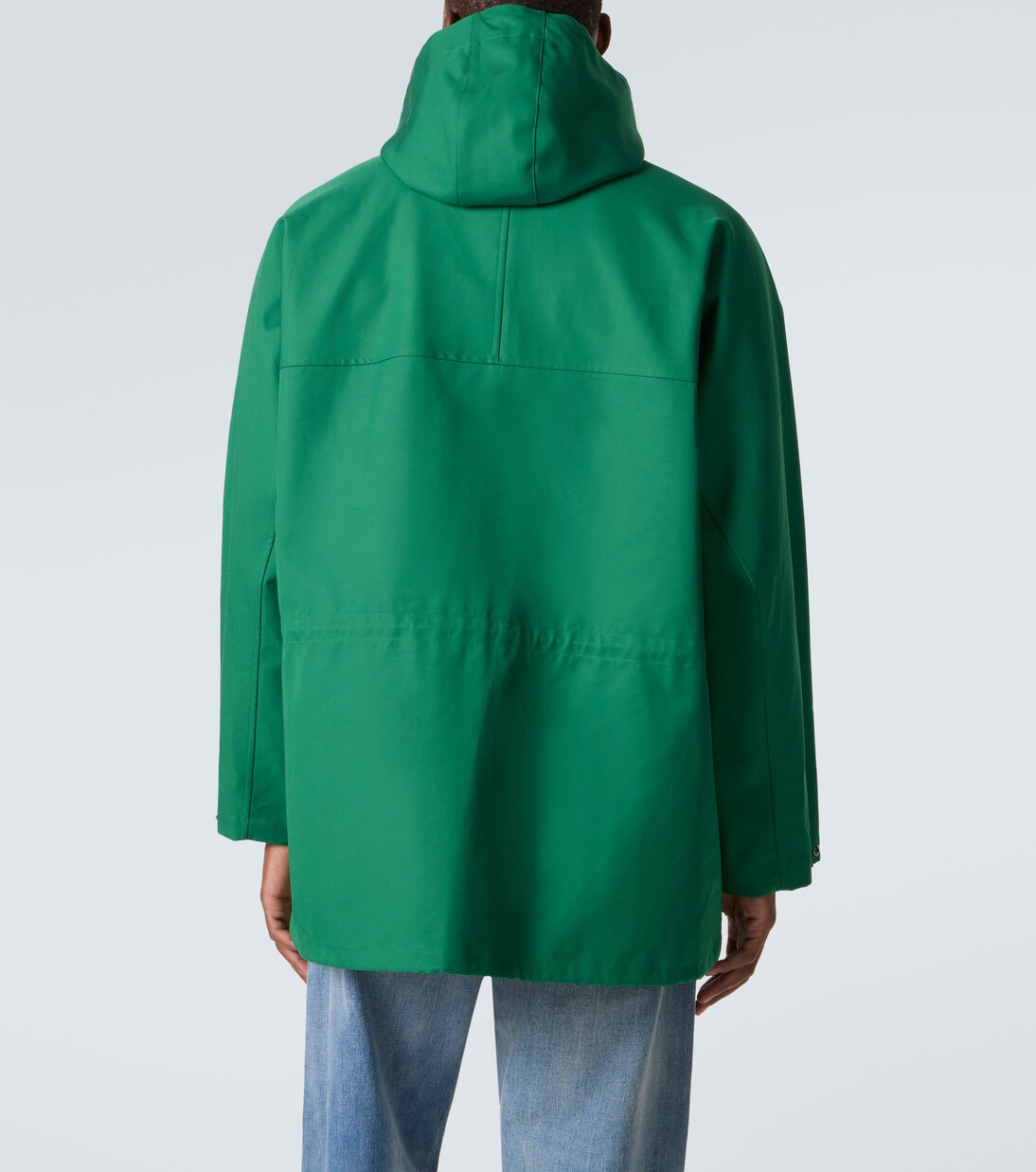 Hooded cotton gabardine jacket | Auralee