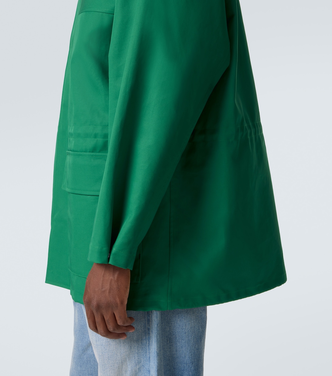 Hooded cotton gabardine jacket | Auralee