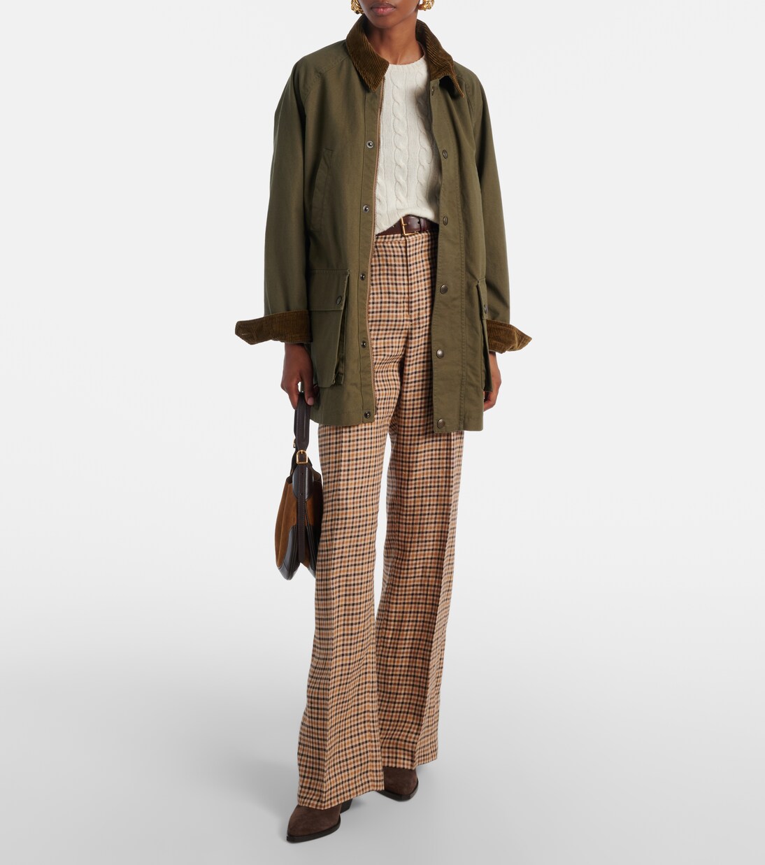 Checked linen straight pants | Polo Ralph Lauren