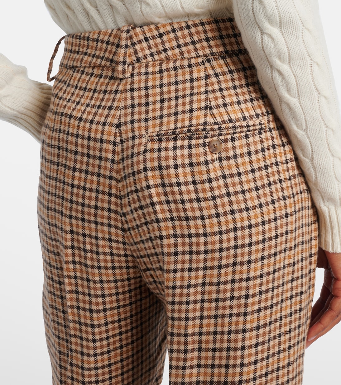Checked linen straight pants | Polo Ralph Lauren