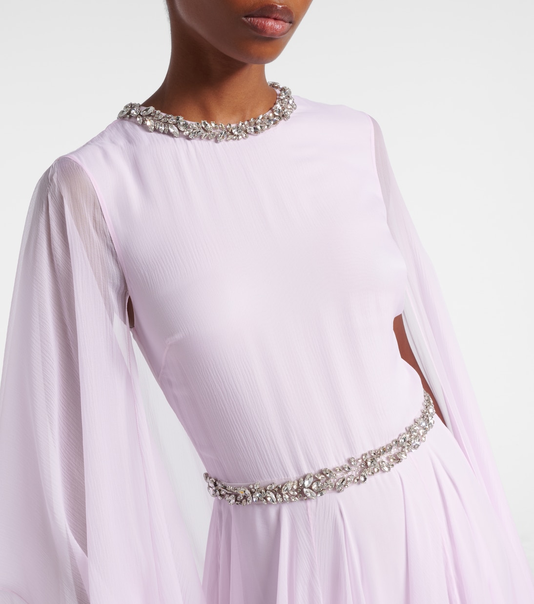 Robe aus Seide mit Kristallen | Givenchy