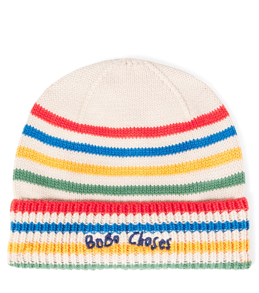 Baby Tic Tac Toe striped cotton beanie | Bobo Choses