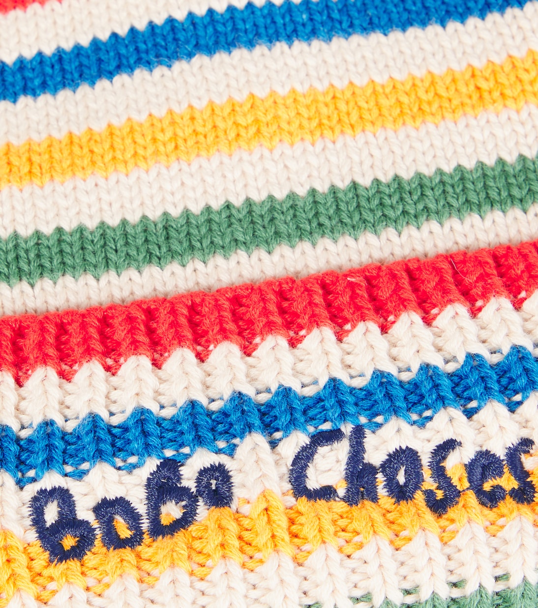 Baby Tic Tac Toe striped cotton beanie | Bobo Choses