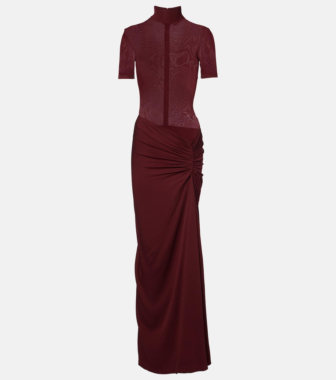 Gathered ribbed-knit gown | Christopher Esber