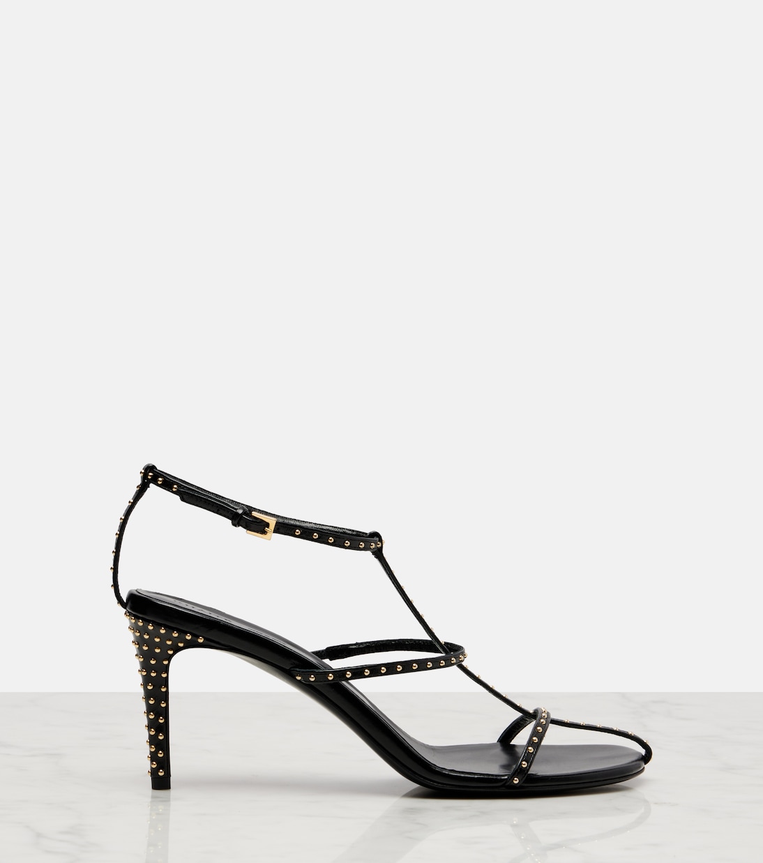 Sandalias Cage 75 de piel con tachuelas | Khaite