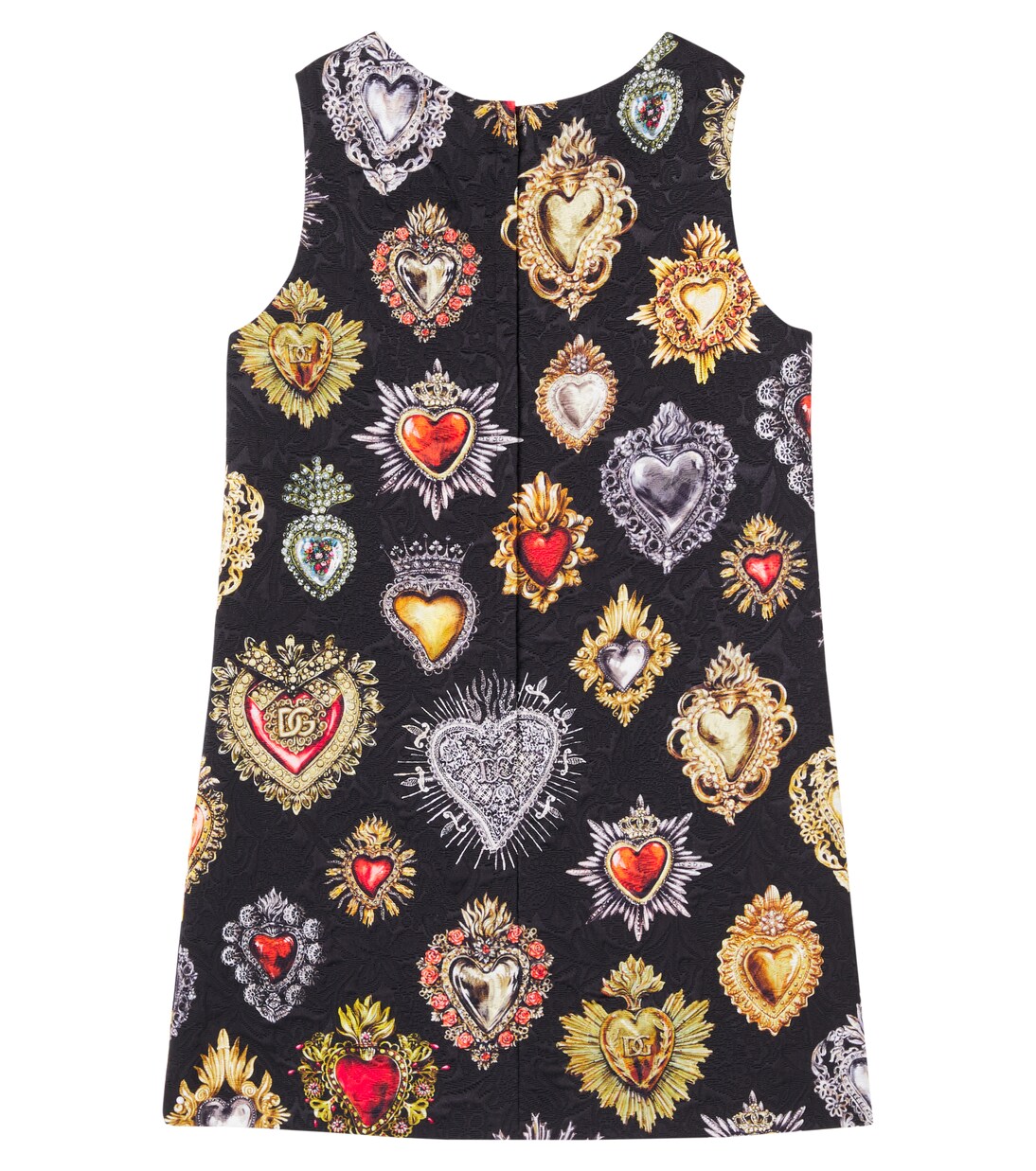 Printed brocade dress | Dolce&Gabbana Kids
