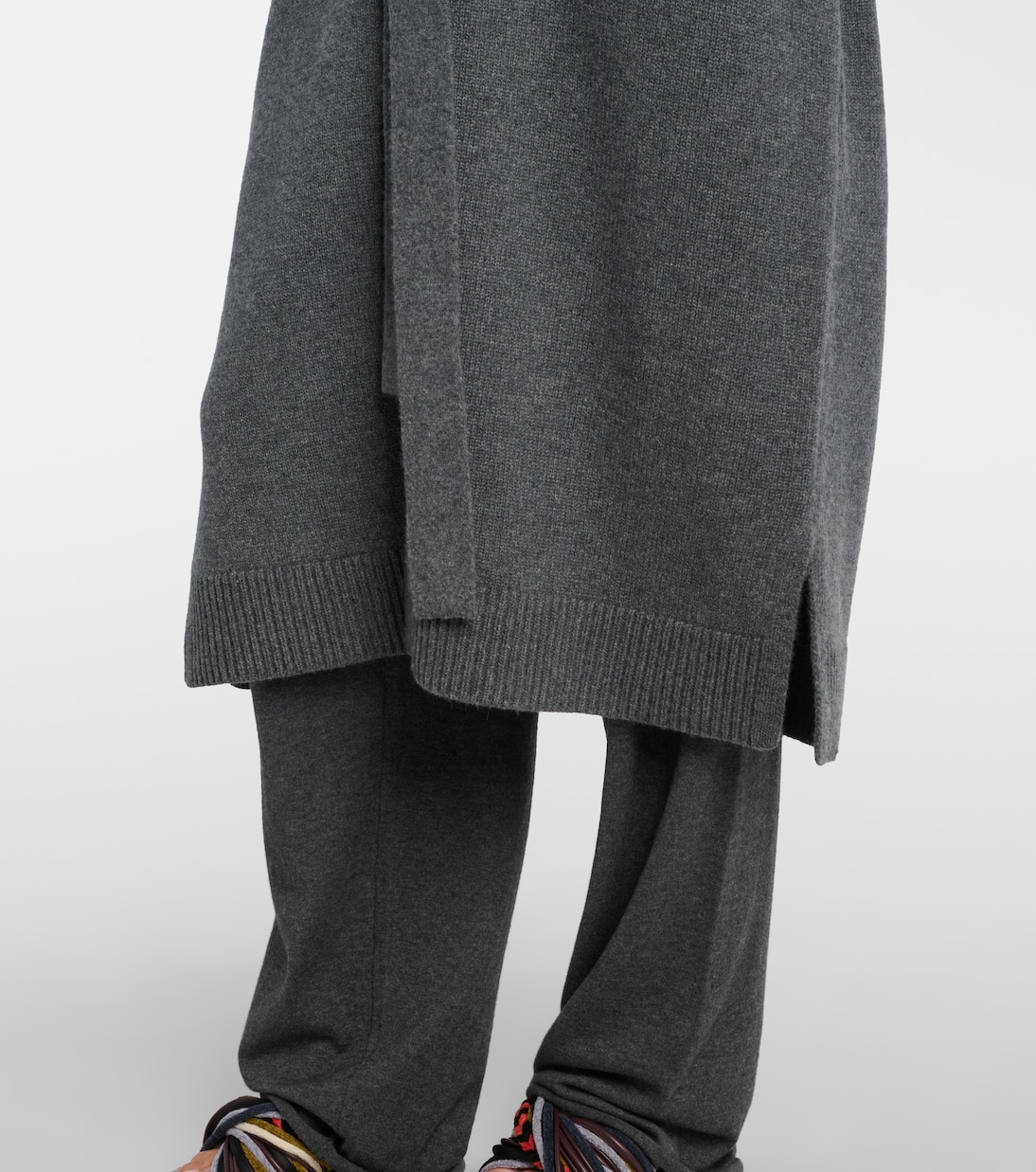N°105 Coat belted cashmere wrap cardigan | Extreme Cashmere