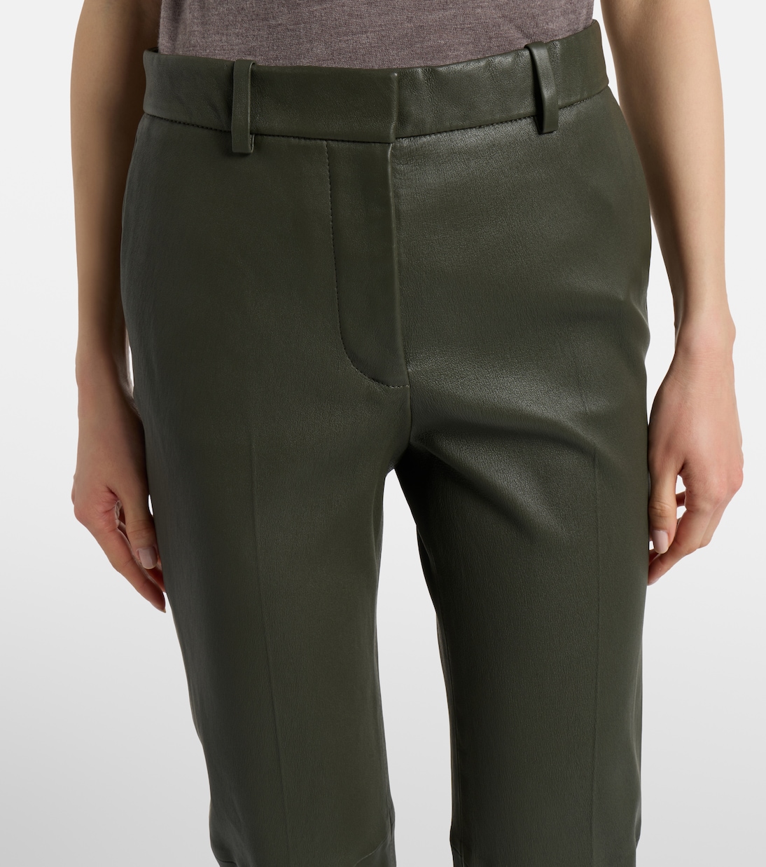 بنطلون سليم من الجلد | Joseph