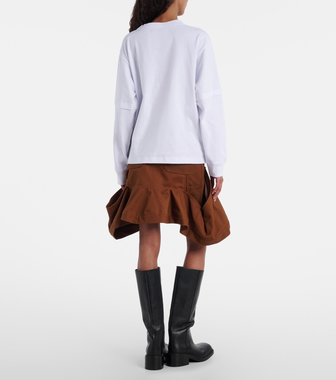 x Carhartt layered cotton jersey top | Sacai