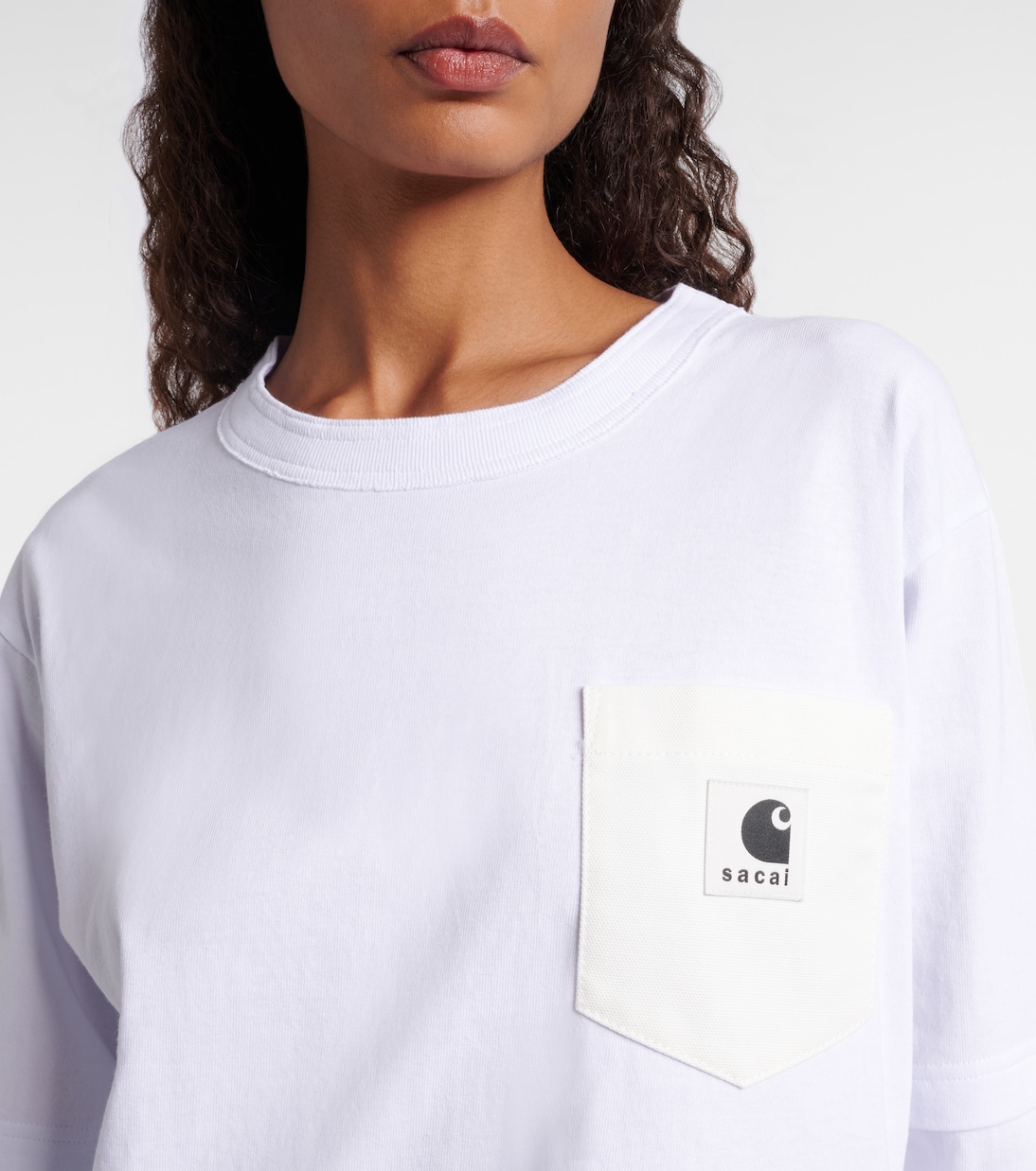 x Carhartt layered cotton jersey top | Sacai