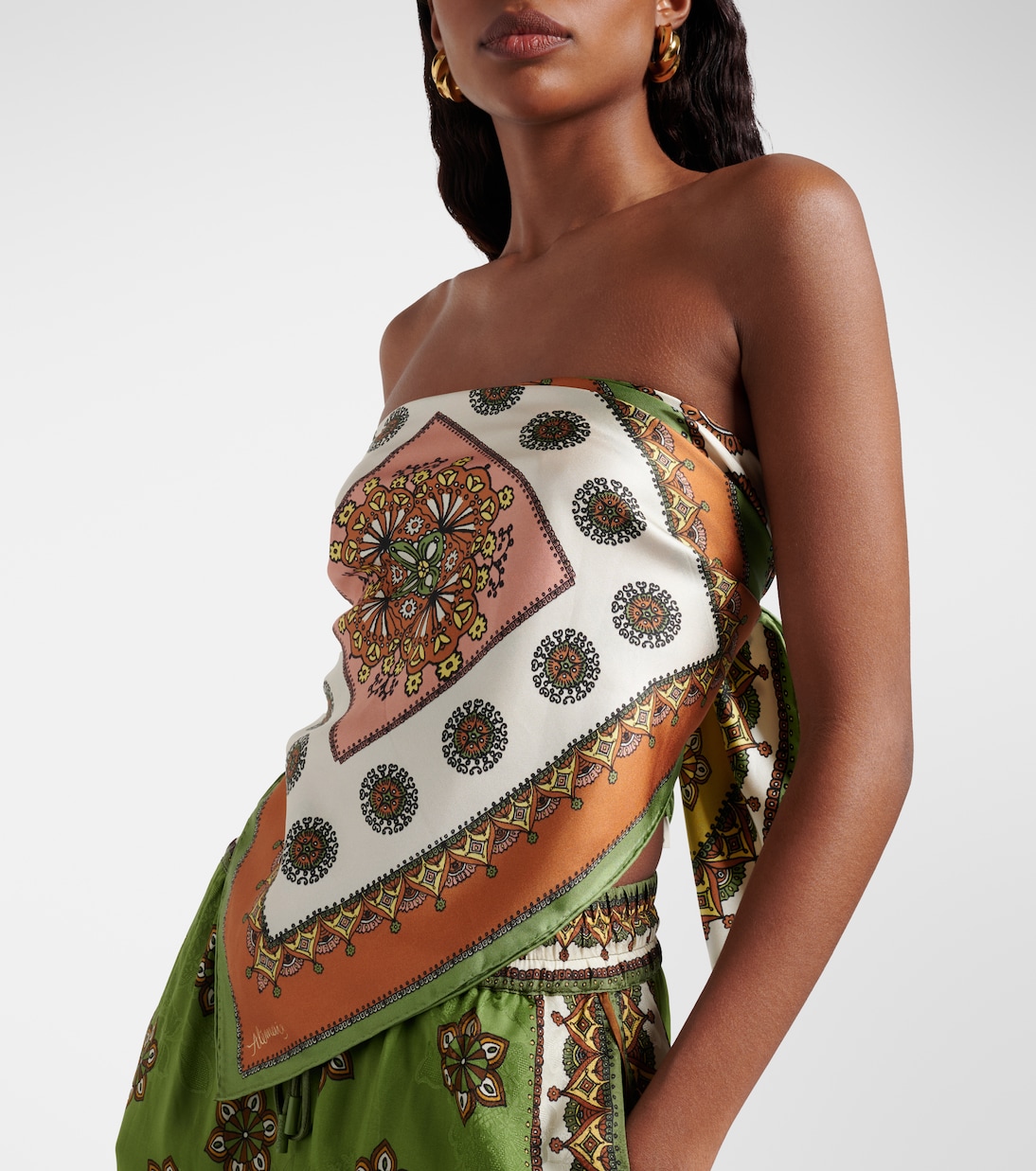Contina Tiles silk scarf | Alémais