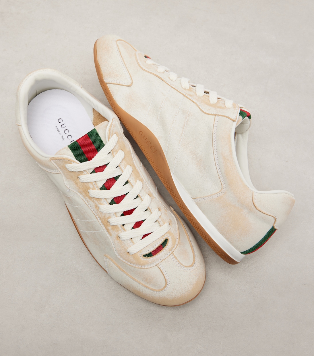 Gucci Shift leather sneakers | Gucci