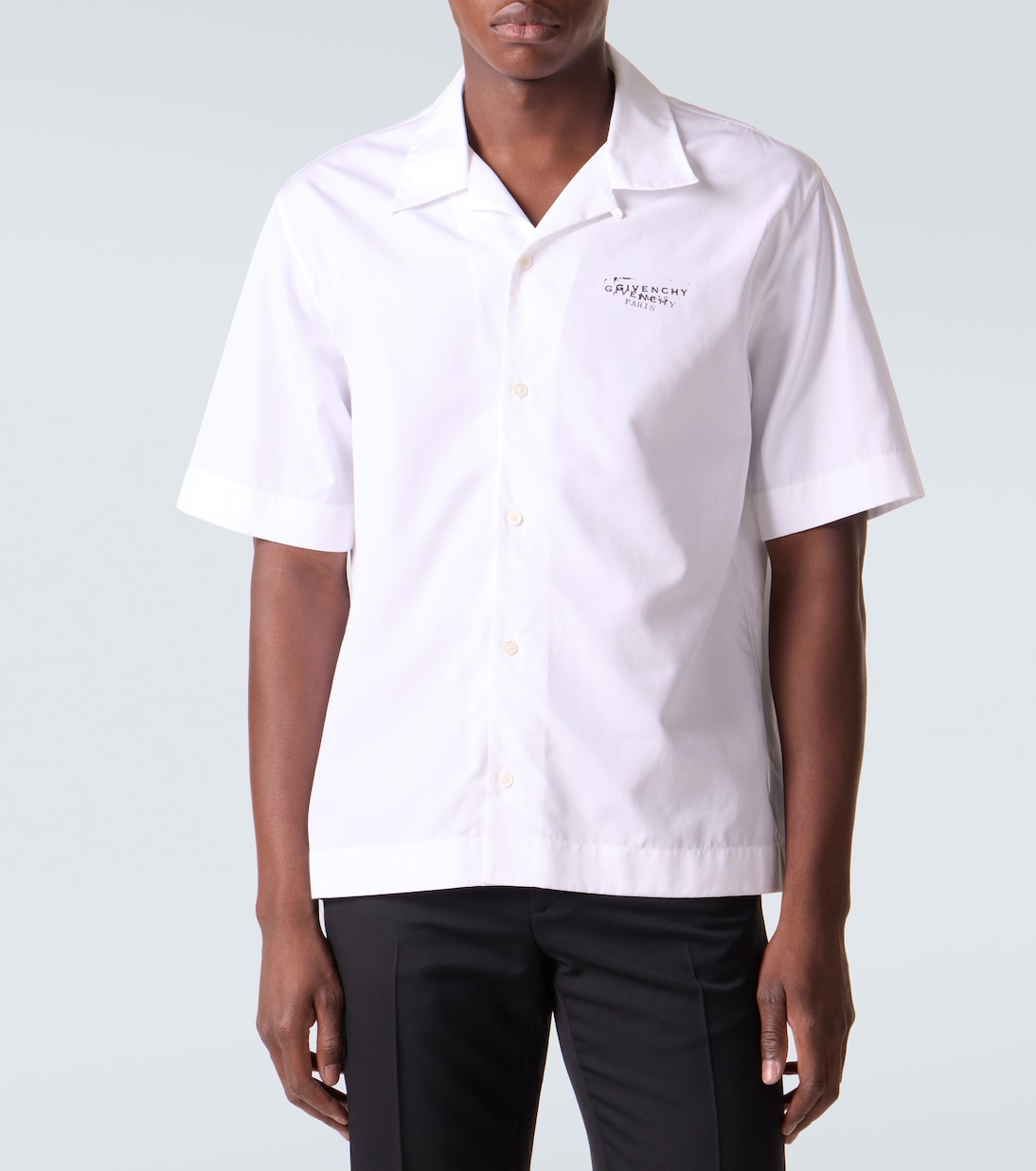 Logo cotton poplin bowling shirt | Givenchy