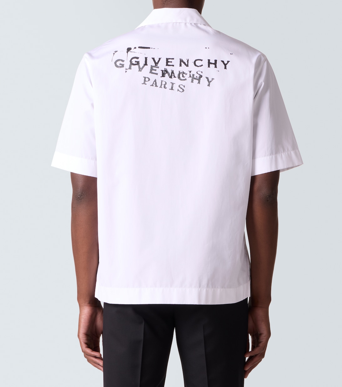 Logo cotton poplin bowling shirt | Givenchy