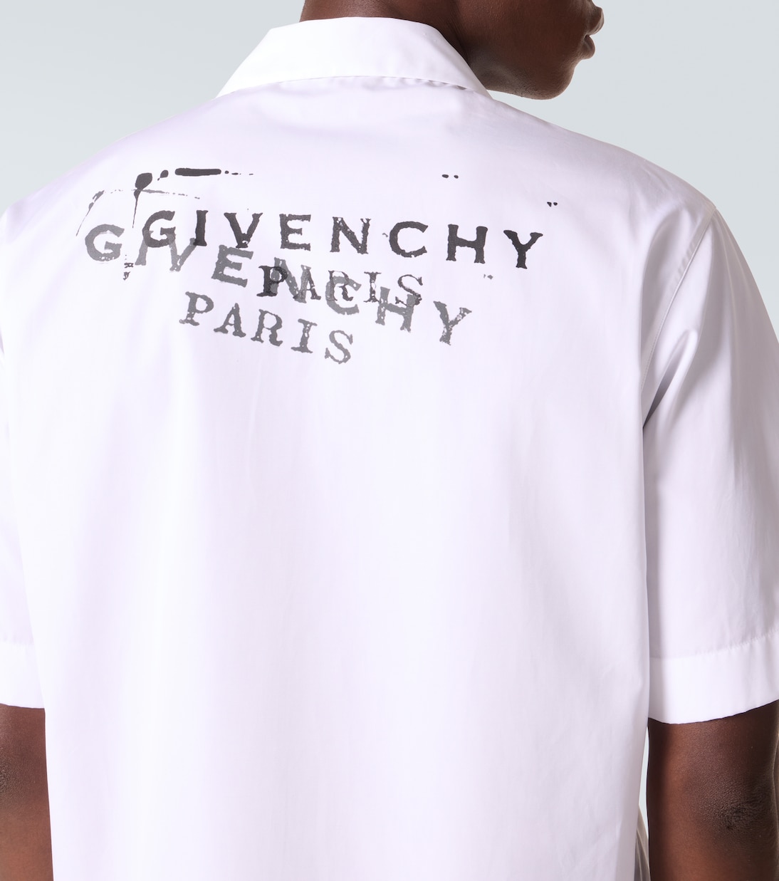 Logo cotton poplin bowling shirt | Givenchy