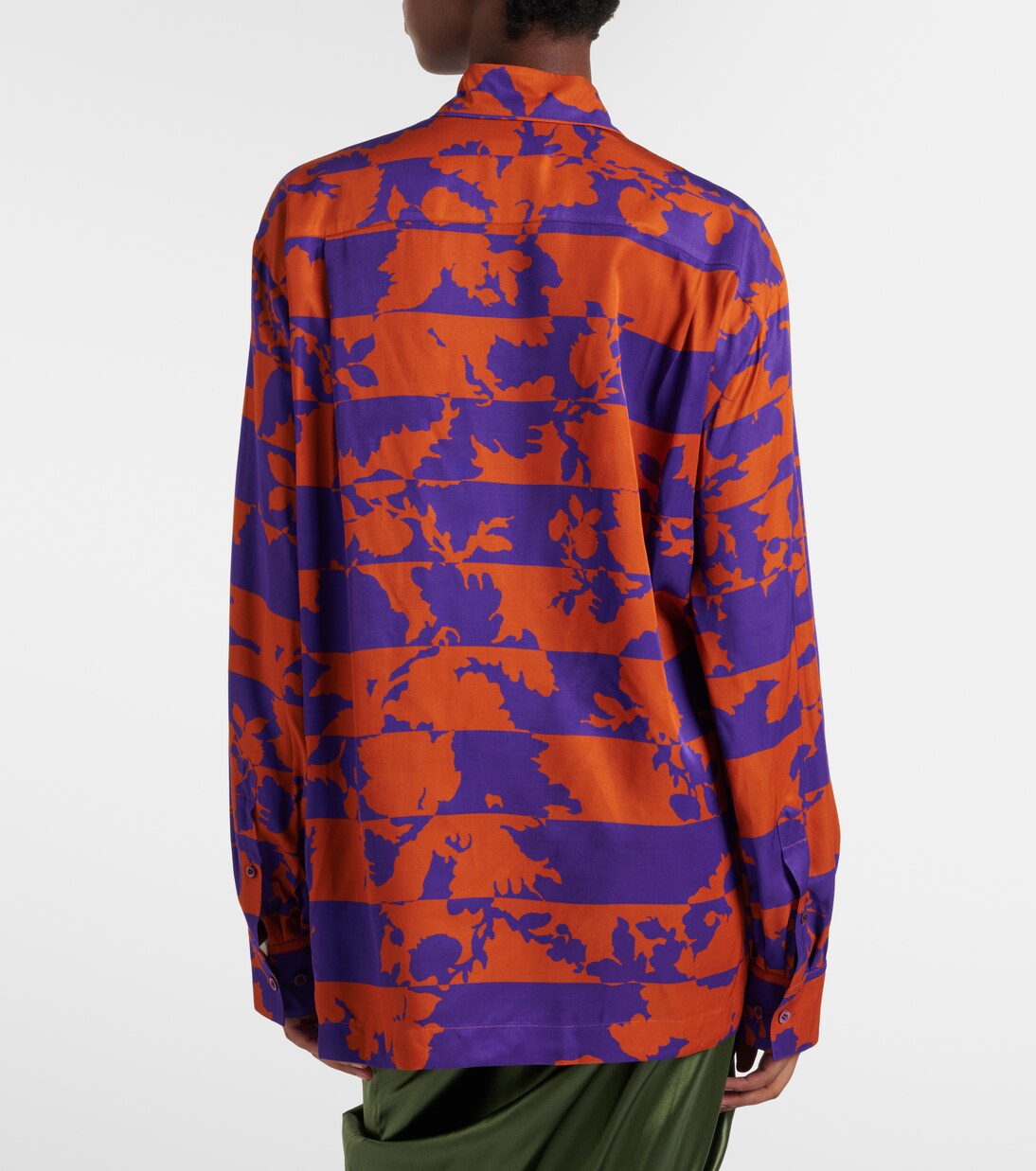 Printed satin shirt | Dries Van Noten