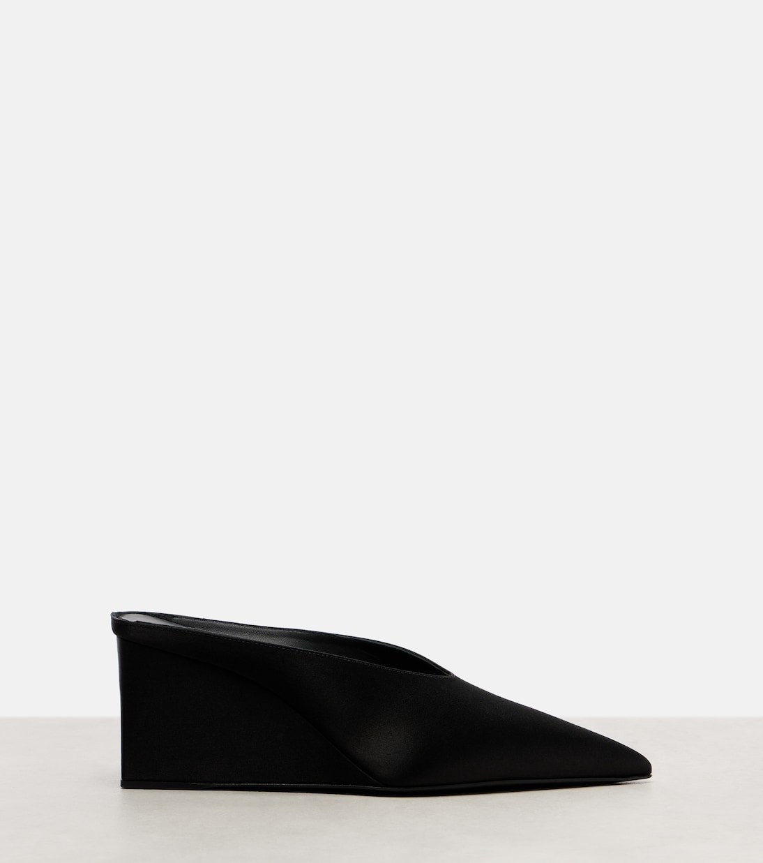 Cube 75 satin wedge mules | Alaïa