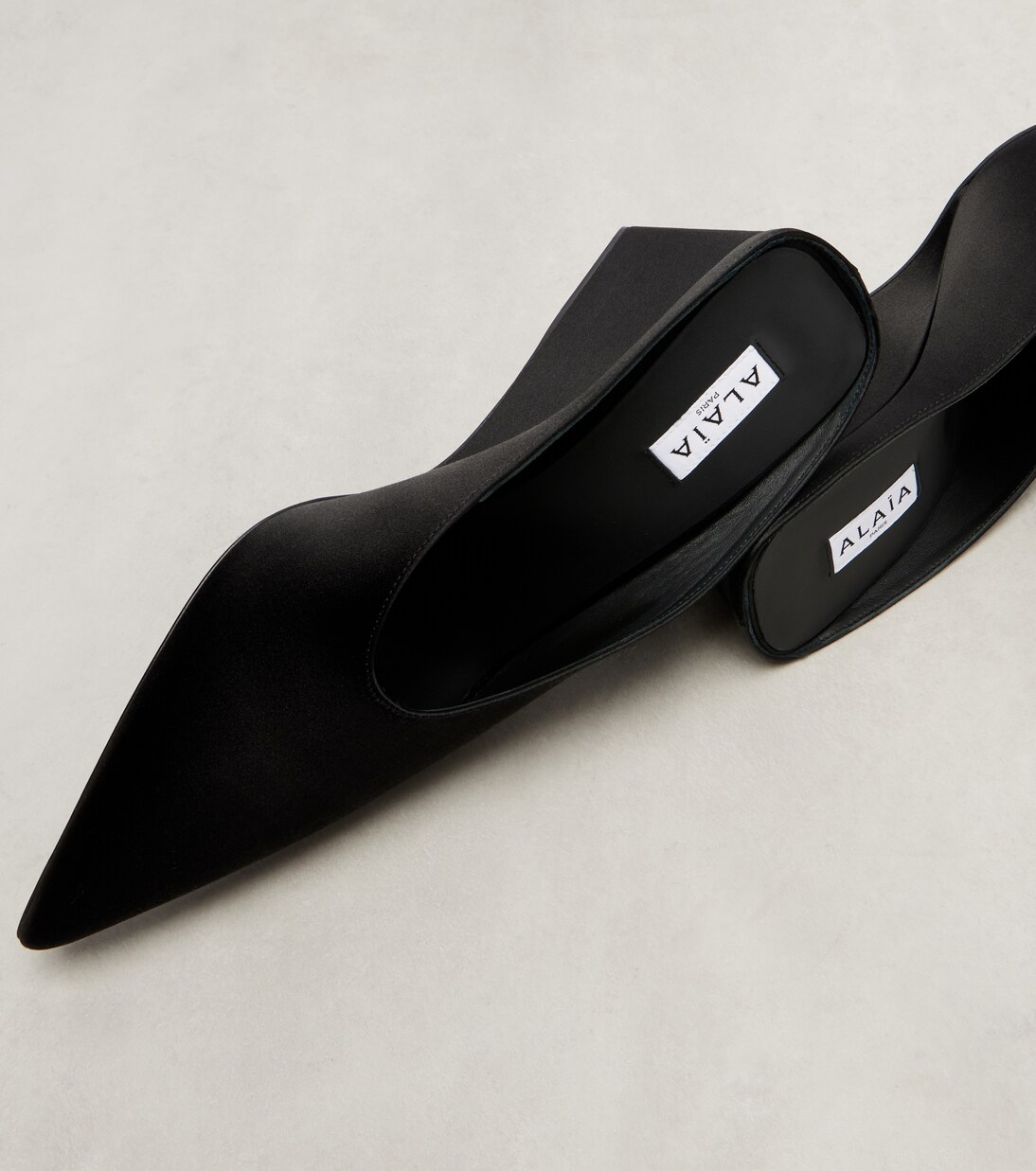 Cube 75 satin wedge mules | Alaïa