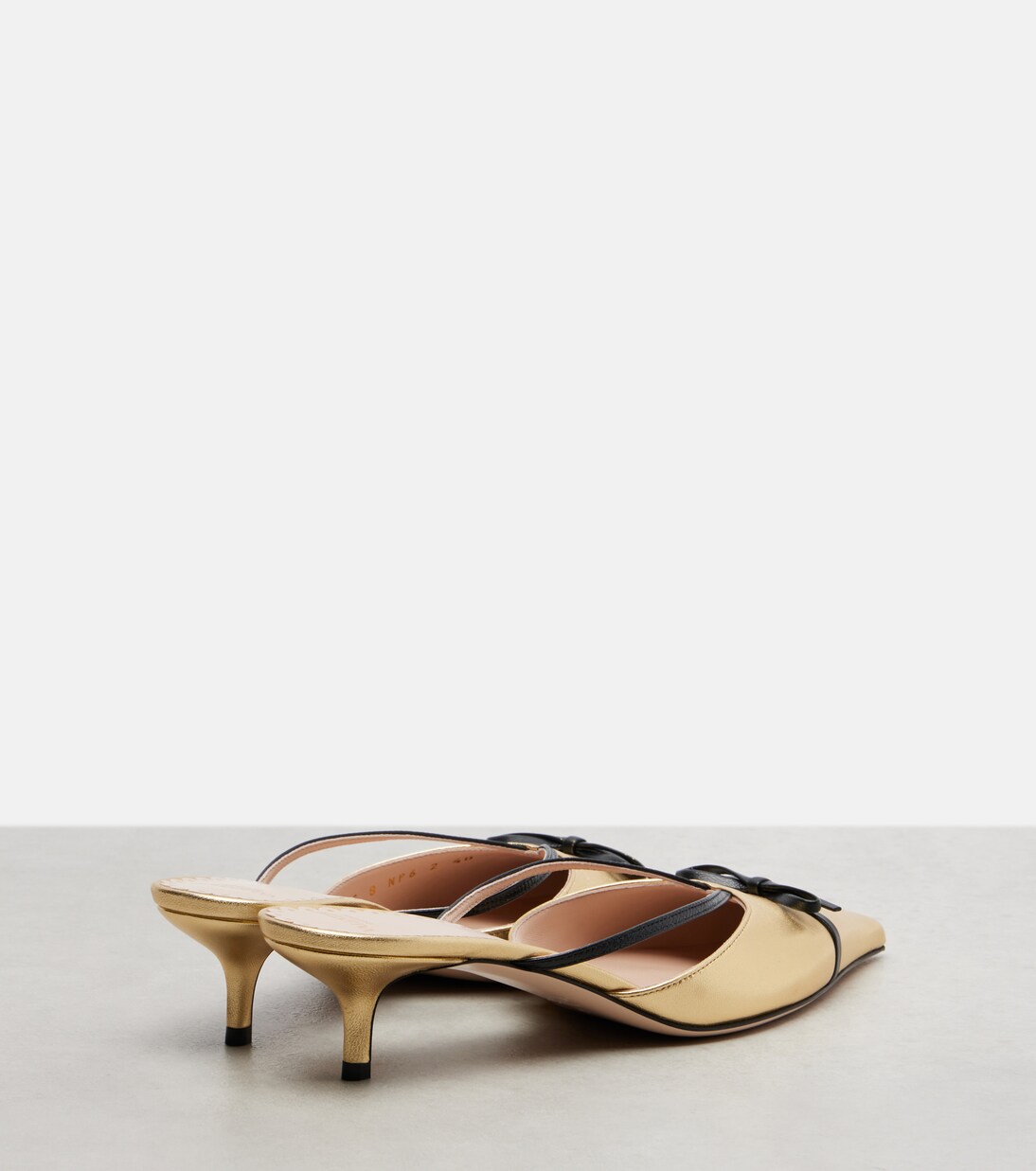 VLogo metallic leather mules | Valentino Garavani