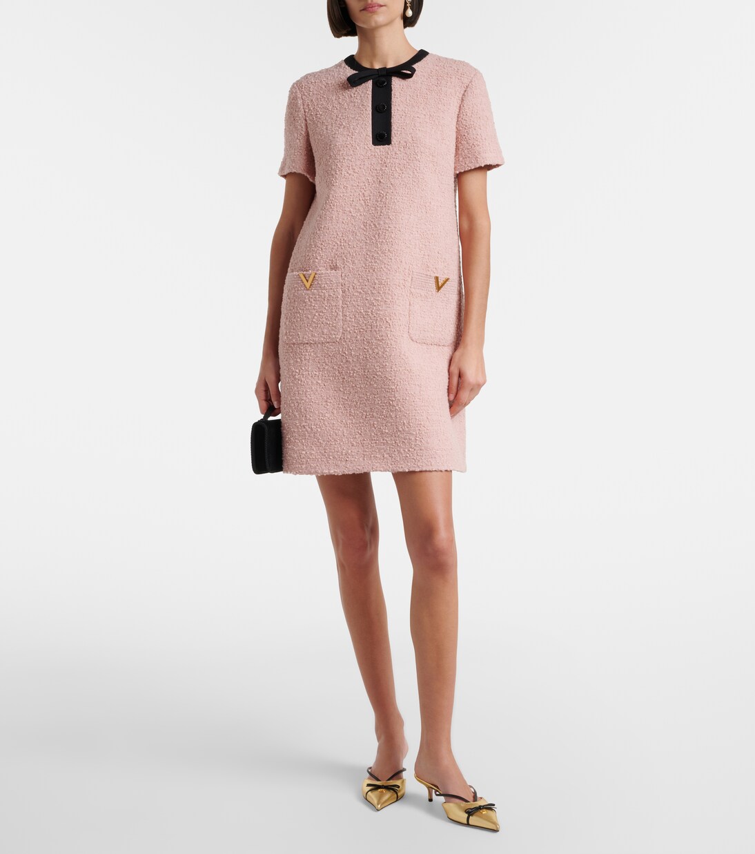 VLogo metallic leather mules | Valentino Garavani