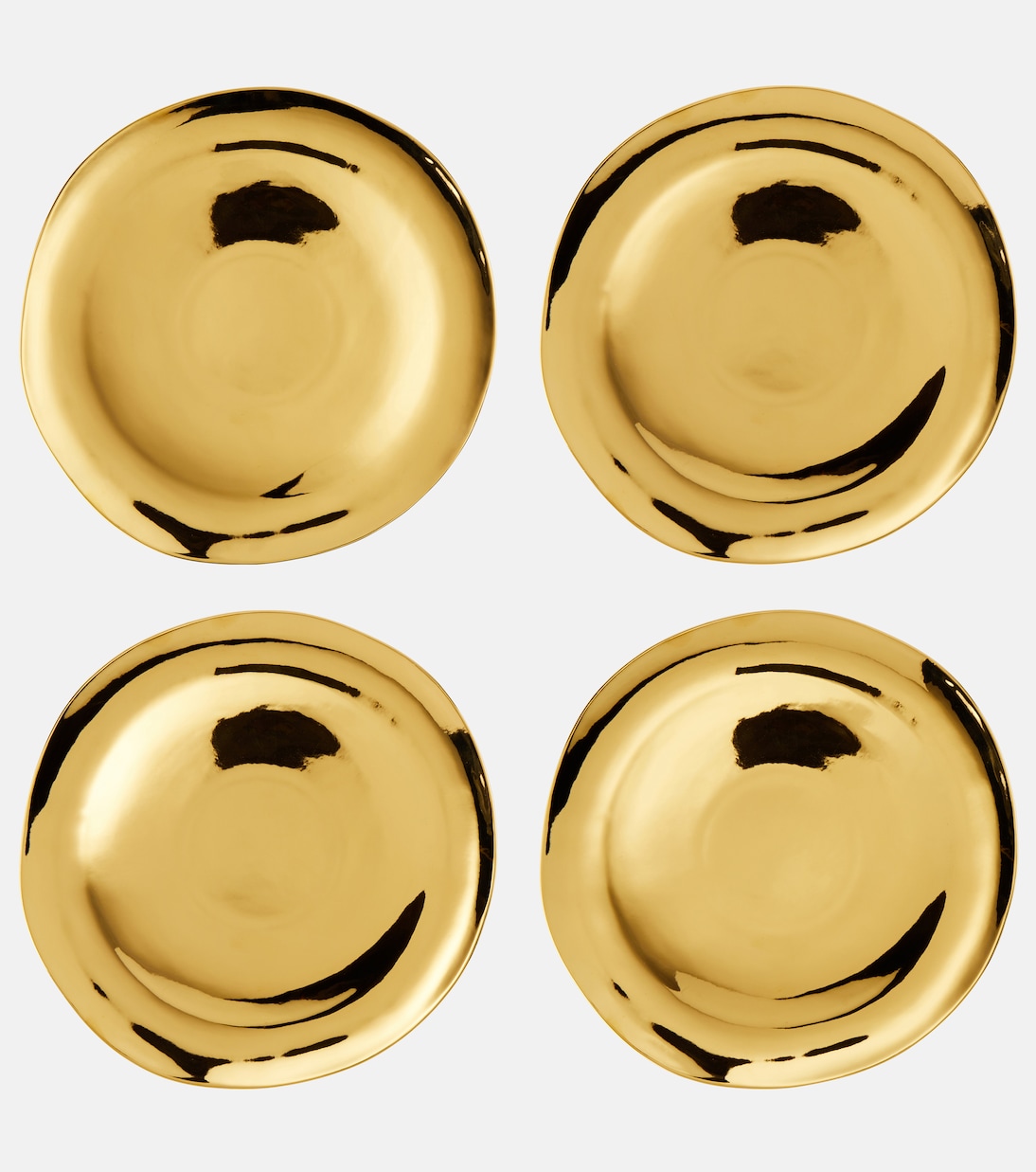 Set of 4 porcelain dinner plates | Bitossi