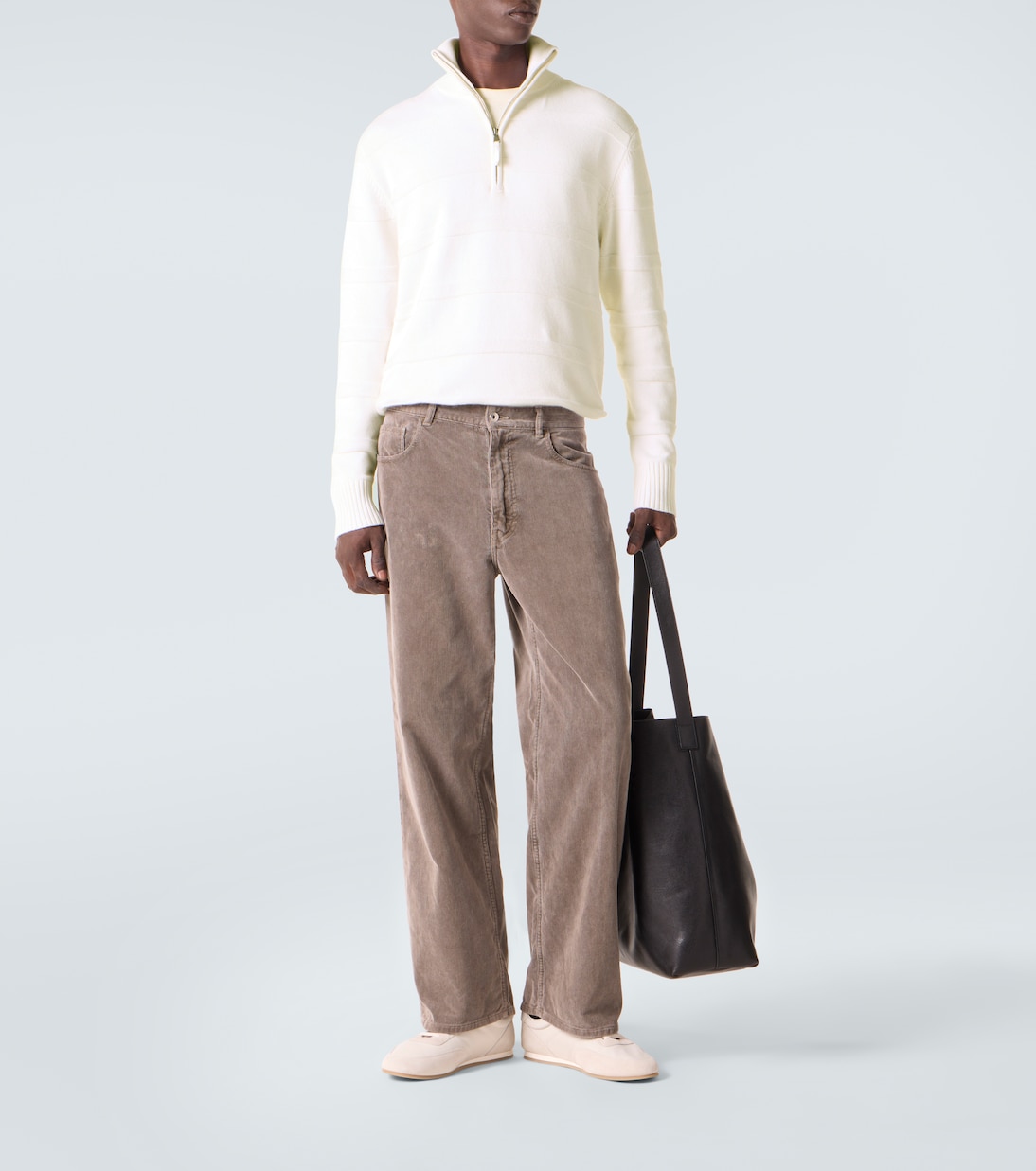 Cotton and cashmere turtleneck sweater | Allude