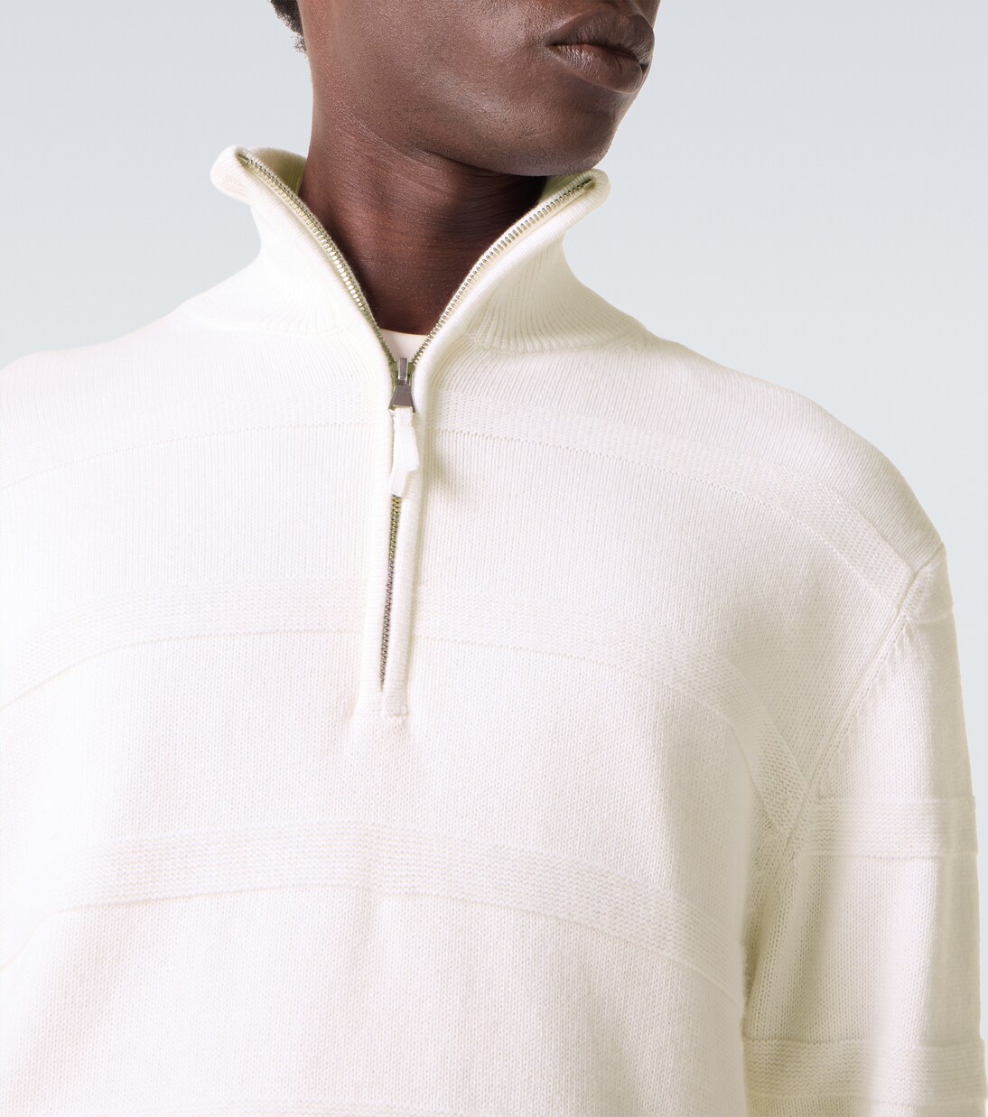 Cotton and cashmere turtleneck sweater | Allude