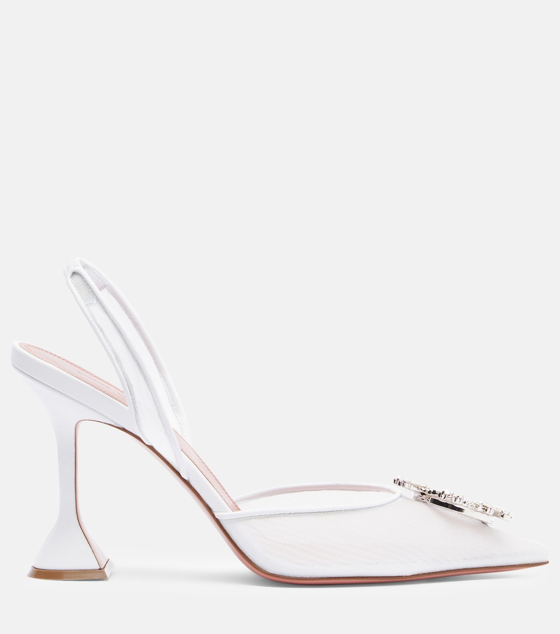 Begum 95 mesh slingback pumps | Amina Muaddi