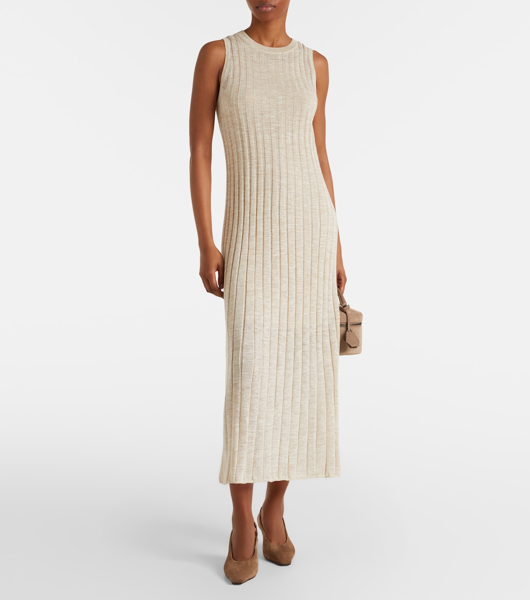 Ribbed-knit maxi dress | Brunello Cucinelli